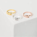 Personalised Adjustable Muse Ring