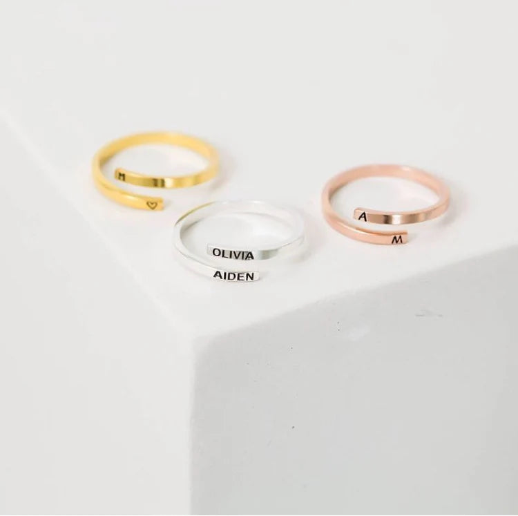 Personalised Adjustable Muse Ring