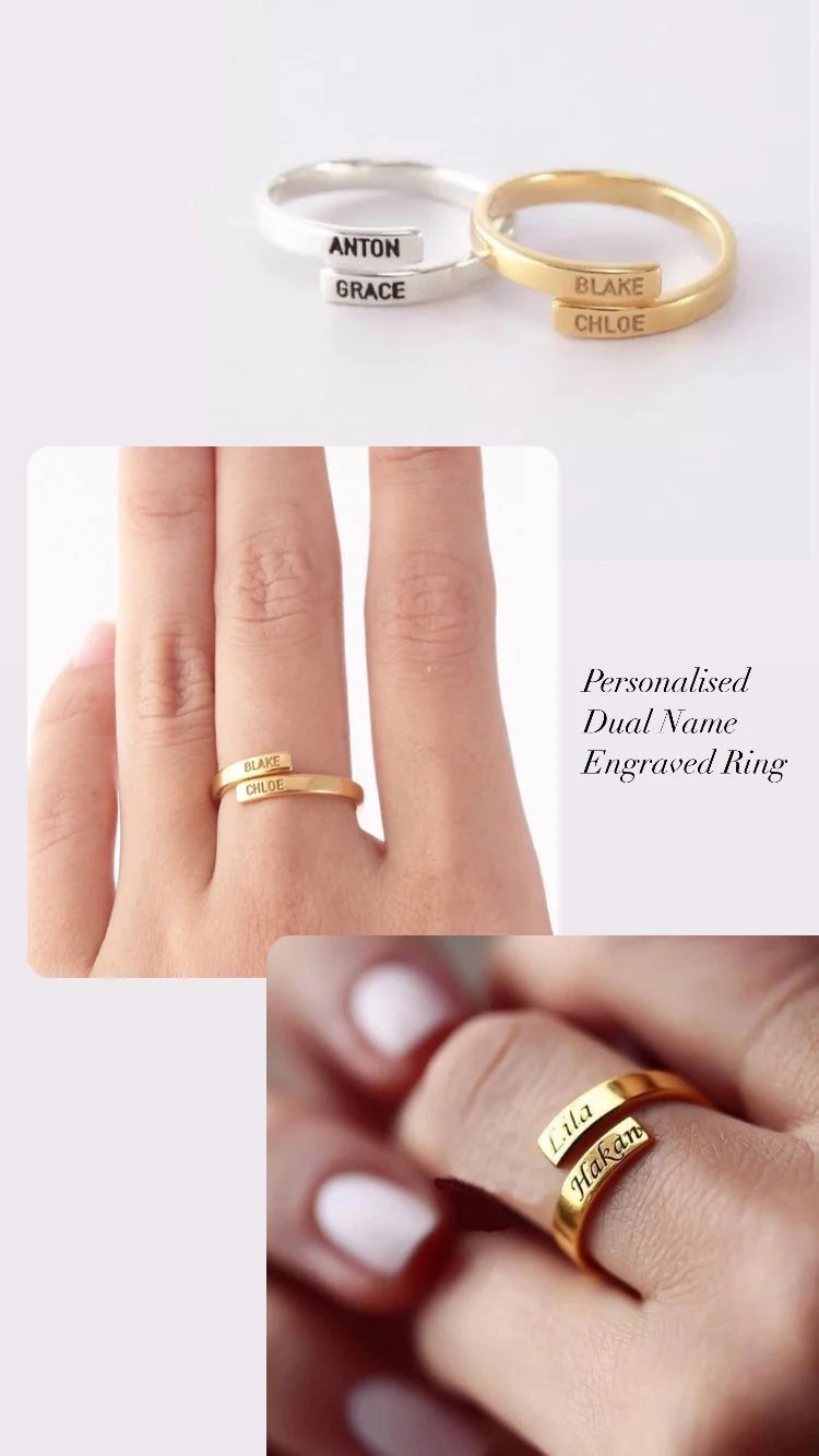 Personalised Adjustable Muse Ring