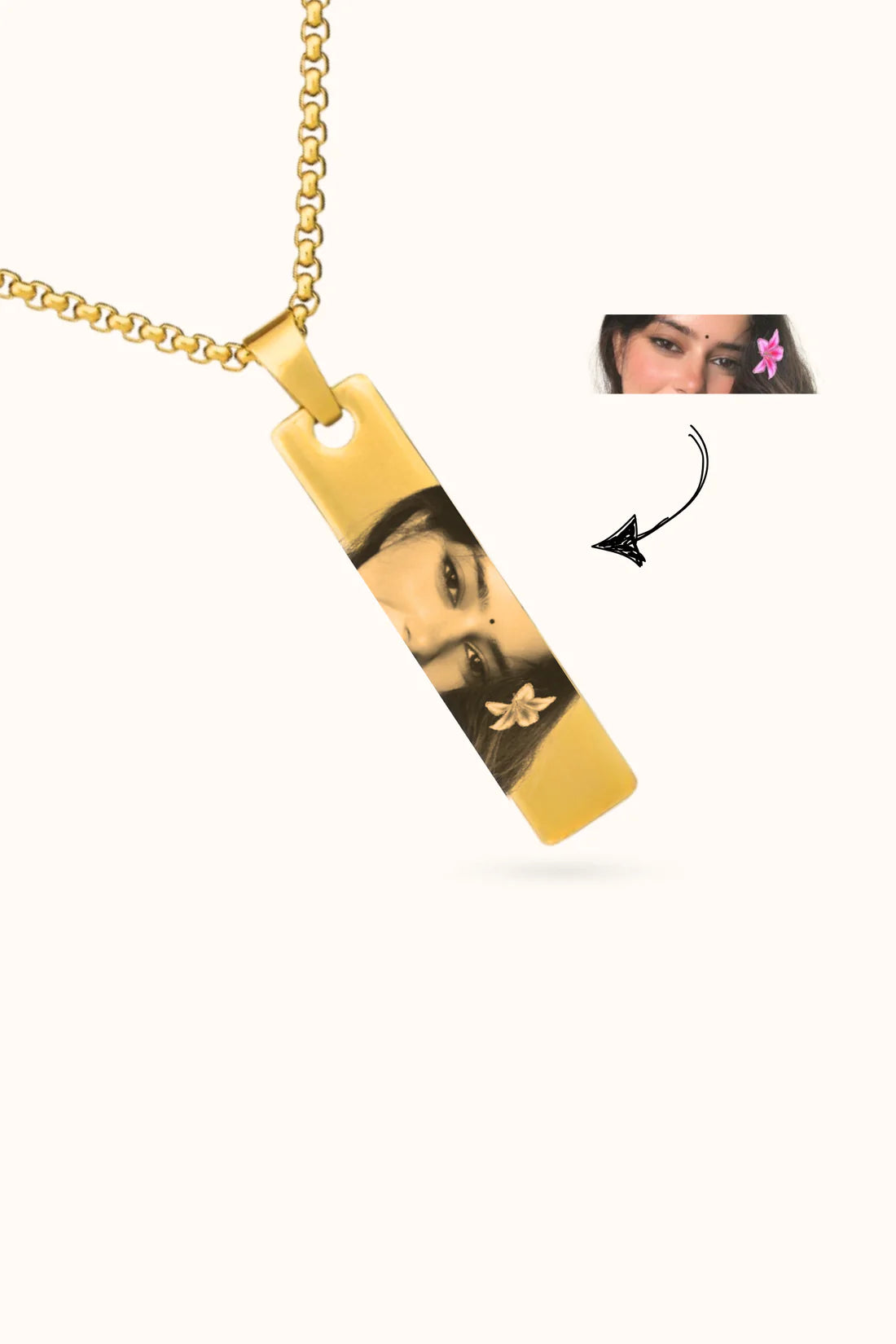 Personalized Photo Muse Necklace