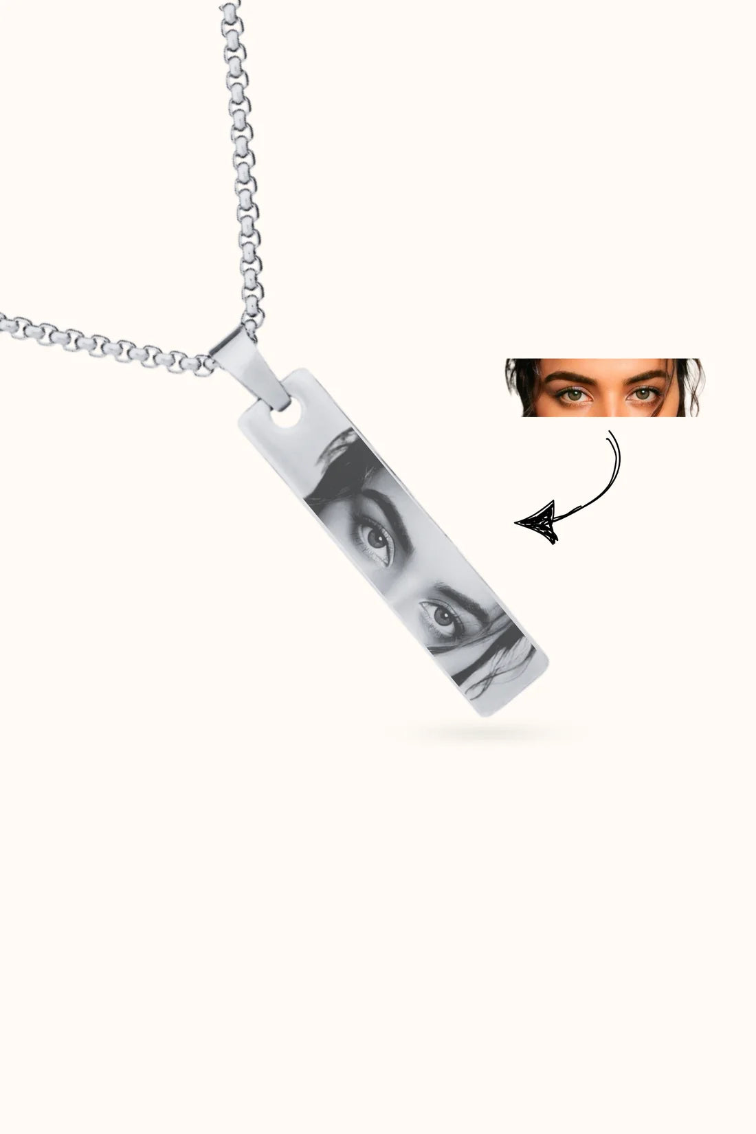 Personalized Photo Muse Necklace